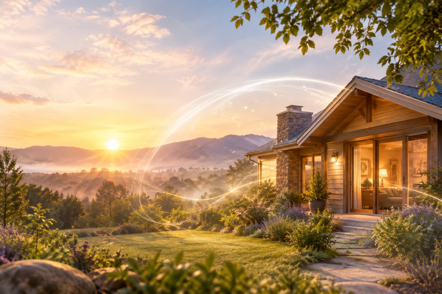 Home energy clearing for a peaceful space